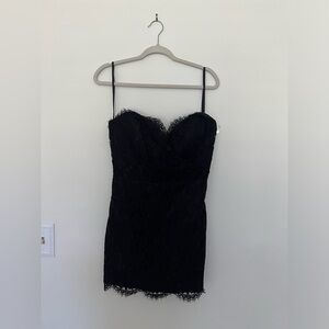 Lazaro Black Lace Dress size 2